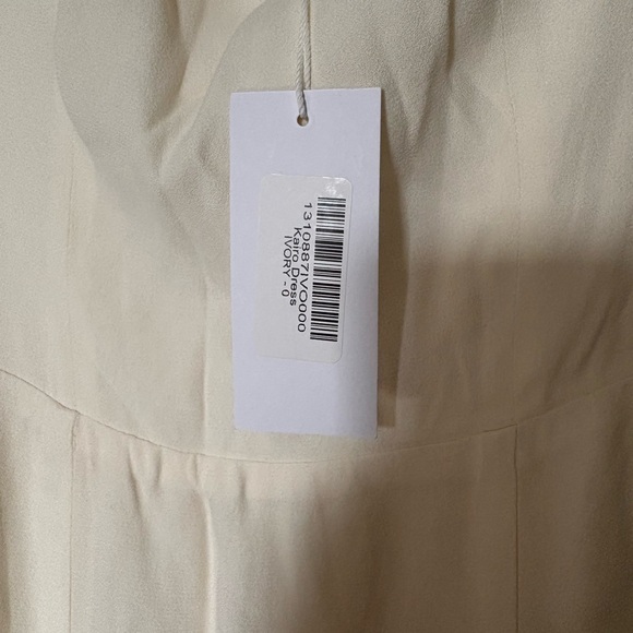 NEW NWT Reformation Kairo Ivory Midi Dress Bow Tie Straps Smocked Back - Picture 8 of 9